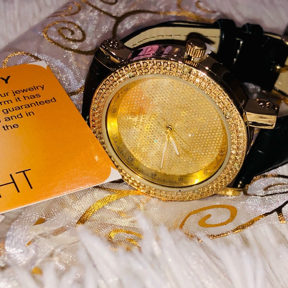 Real diamond watch for women NOT CZ not moissanite best off for Mother’s Day HOT - Picture 8 of 11